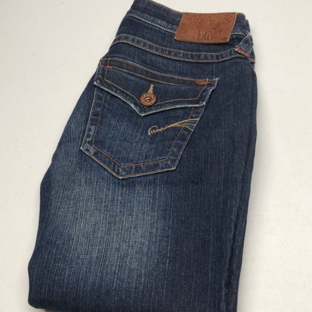 PREMIUM LUCCI STRAIGHT FLAP POCKET JEANS 0x32 LIKE NEW ❤️